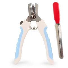 Stainless Steel Pet Nail Clipper with Nail File – Professional Grooming Tool