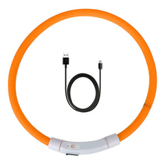 LED USB Rechargeable Dog Collar – Night Safety Glow Collar