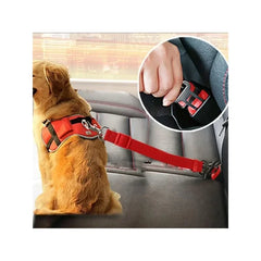Adjustable Dog Car Safety Seatbelt – Pet Travel Restraint Harness Clip