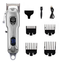 Professional All-Metal Pet Hair Clipper – Rechargeable Low-Noise Grooming Trimmer