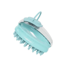 Dog Bath Brush with Soap Dispenser – Silicone Pet Washing & Massage Grooming Brush