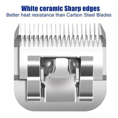 Professional Detachable Ceramic Clipper Blade – Compatible with Andis, Oster A5 &amp; Wahl KM Series