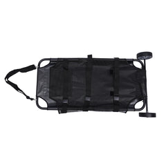 Foldable Pet Stretcher Trolley with Adjustable Shoulder Strap – Waterproof, Heavy-Duty Transport (Max Load 110 lbs)