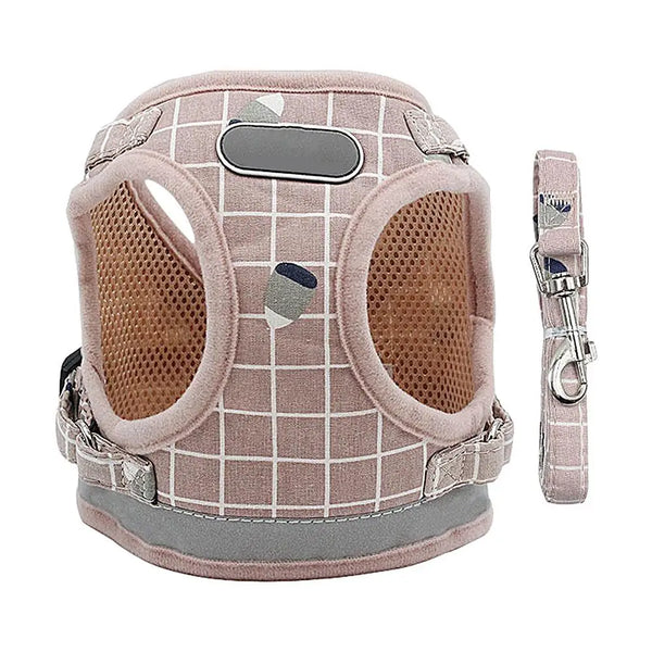 Cats Chest Harness Soft Adjustable No Pull Cat Harness Breathable Weather Mesh Comfortable Pet Accessories For Cats & Small Dogs