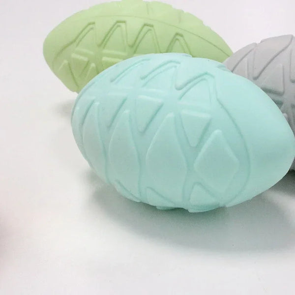 Rubber Football Dog Ball Toy – Non-Toxic Chew & Training Toy for Small, Medium & Large Dogs
