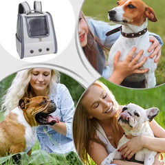 Portable Pet Backpack Carrier – Breathable Travel Bag for Cats & Small Dogs