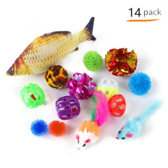Play Set with Mouse Toys & Simulation Fish