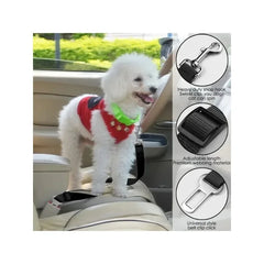Adjustable Dog Car Safety Seatbelt – Pet Travel Restraint Harness Clip