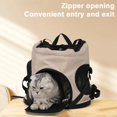 Portable Pet Travel Backpack – Large Capacity Breathable Carrier for Cats & Small Dogs