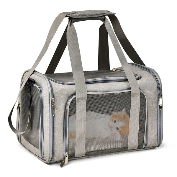 Soft-Sided Pet Carrier – Airline Approved Travel Bag for Small Dogs & Cats