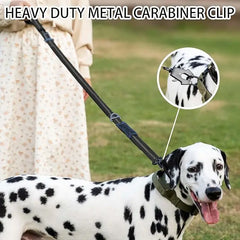 Tactical Bungee Dog Leash – Heavy Duty No-Pull Leash with Car Seatbelt Clip