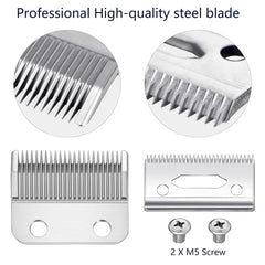 Professional 2-Hole Replacement Clipper Blades – Compatible with WAHL Cordless Clippers