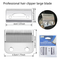 Professional 2-Hole Replacement Clipper Blades – Compatible with WAHL Cordless Clippers