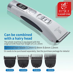 Fenice Cordless Pet Hair Clipper – Rechargeable Dog & Cat Grooming Trimmer Set