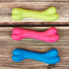 Soft Bone Shape Toy; Dog Teething Training Bite Resistant Chew Toys