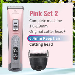 Fenice Cordless Pet Hair Clipper – Rechargeable Dog & Cat Grooming Trimmer Set