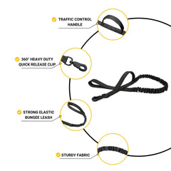 Reflective Dog Harness with 4 Metal Buckles Military Pet Training Vest Harnesses Leash Patches Tactical Large Dogs Accessories