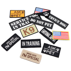 Reflective Dog Harness with 4 Metal Buckles Military Pet Training Vest Harnesses Leash Patches Tactical Large Dogs Accessories