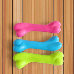 Soft Bone Shape Toy; Dog Teething Training Bite Resistant Chew Toys