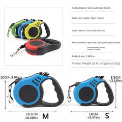 Retractable Dog Leash – 3m / 5m Nylon Lead
