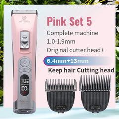Fenice Cordless Pet Hair Clipper – Rechargeable Dog & Cat Grooming Trimmer Set