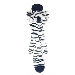 Stuffingless Plush Squeaky Dog Toy with Crinkle Sounds
