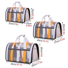 Portable Foldable Pet Carrying Bag – Breathable Handbag for Cats & Small Dogs