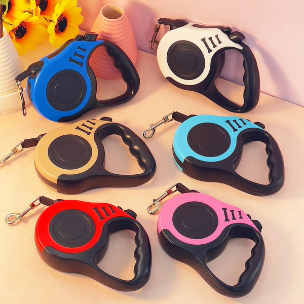 Retractable Dog Leash – 3m / 5m Nylon Lead