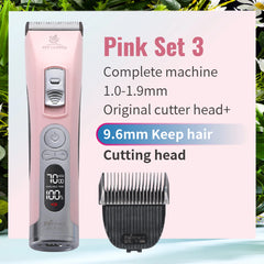Fenice Cordless Pet Hair Clipper – Rechargeable Dog & Cat Grooming Trimmer Set