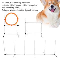 Adjustable Dog Agility Jump Set