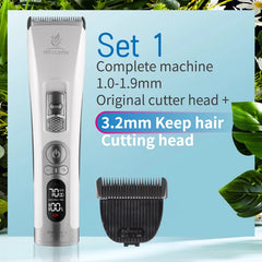 Fenice Cordless Pet Hair Clipper – Rechargeable Dog & Cat Grooming Trimmer Set