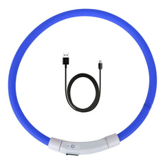 LED USB Rechargeable Dog Collar – Night Safety Glow Collar