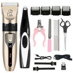 Electric Pet Clipper Grooming Kit – Rechargeable Hair Trimmer for Dogs & Cats
