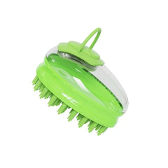 Dog Bath Brush with Soap Dispenser – Silicone Pet Washing & Massage Grooming Brush