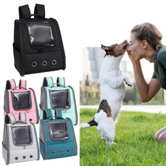 Portable Pet Backpack Carrier – Breathable Travel Bag for Cats & Small Dogs