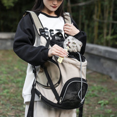 Portable Pet Travel Backpack – Large Capacity Breathable Carrier for Cats & Small Dogs