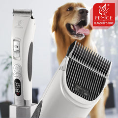 Fenice Cordless Pet Hair Clipper – Rechargeable Dog & Cat Grooming Trimmer Set