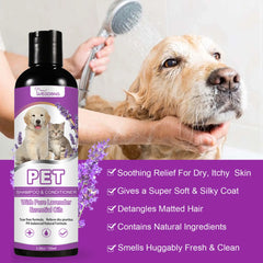 Anti-Flea & Sensitive Skin Dog Shampoo – PH Balanced, Moisturizing & Itch Relief