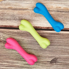 Soft Bone Shape Toy; Dog Teething Training Bite Resistant Chew Toys