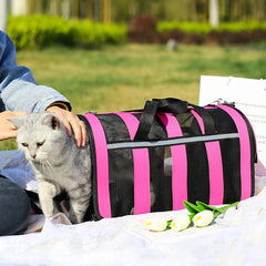 Portable Foldable Pet Carrying Bag – Breathable Handbag for Cats & Small Dogs