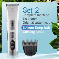 Fenice Cordless Pet Hair Clipper – Rechargeable Dog & Cat Grooming Trimmer Set