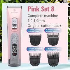 Fenice Cordless Pet Hair Clipper – Rechargeable Dog & Cat Grooming Trimmer Set