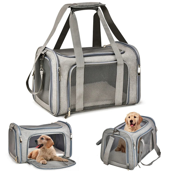 Soft-Sided Pet Carrier – Airline Approved Travel Bag for Small Dogs & Cats