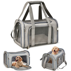 Soft-Sided Pet Carrier – Airline Approved Travel Bag for Small Dogs & Cats