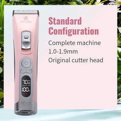Fenice Cordless Pet Hair Clipper – Rechargeable Dog & Cat Grooming Trimmer Set