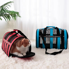 Portable Foldable Pet Carrying Bag – Breathable Handbag for Cats & Small Dogs
