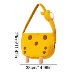 Giraffe Print Pet Carrier Tote Bag – Plush Sponge Travel Bag for Small Dogs & Cats
